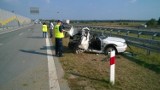 Śmiertelny wypadek na S8 koło Zduńskiej Woli. Zablokowana droga w kierunku Wrocławia [zdjęcia]