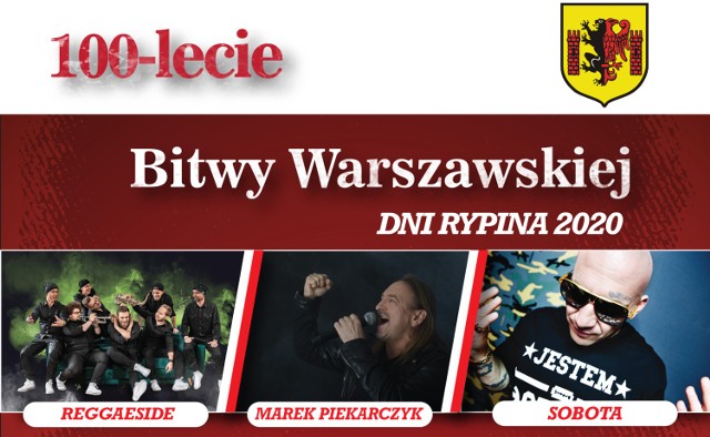 W sobotę 15 sierpnia w Rypinie wystąpią: Reggaeside, Marek Piekarczyk i raper Sobota