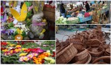 Wiklina, palmy, zioła, stokrotki, bratki, chrzan i bukszpan - wszystko to kupicie na piątkowym Maślanym Rynku w Gorlicach