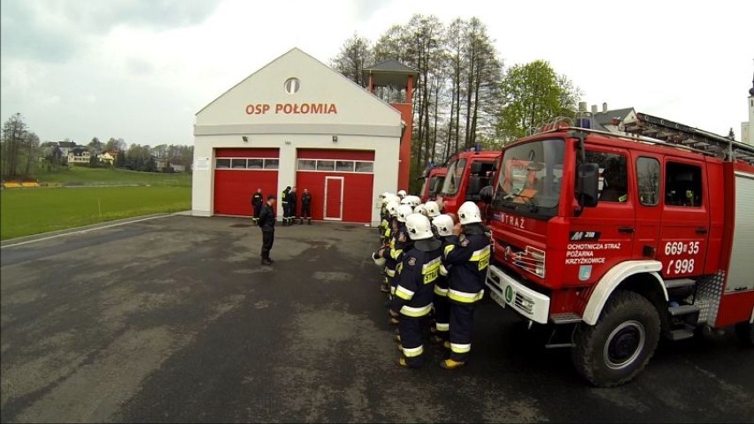 Ćwiczenia strażaków w Mszanie