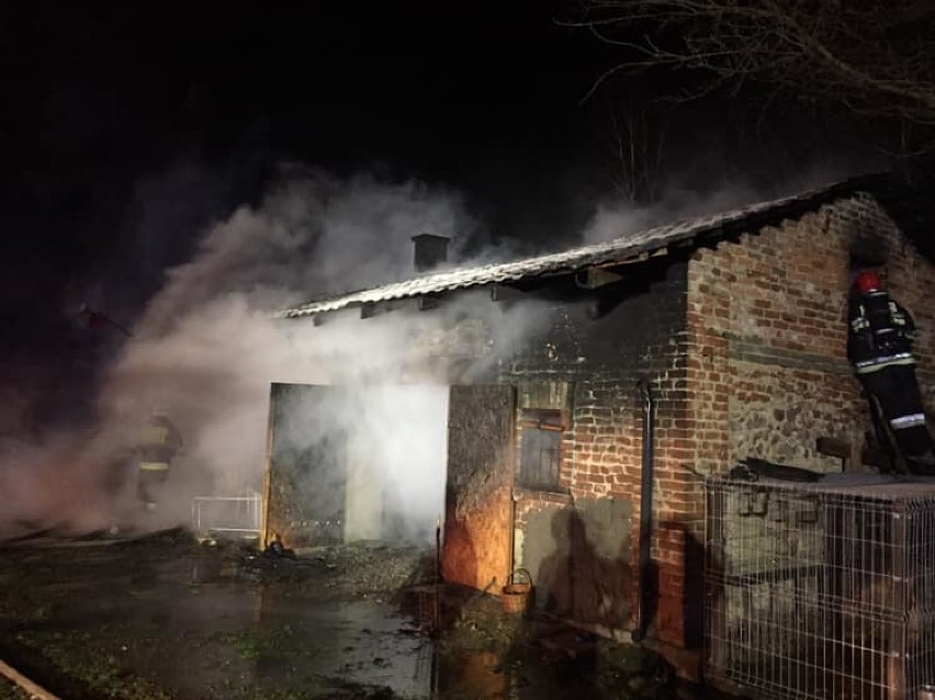 Pożar budynku mieszkalnego w miejscowości Janów (gm....