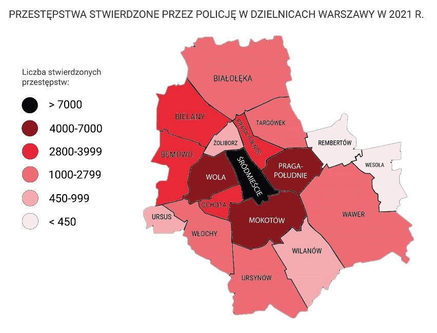 Kryminalna Mapa Warszawy. Czy w stolicy jest bezpiecznie? W tych miejscach rośnie liczba przestępstw 
