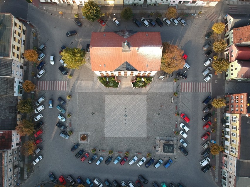 Grodzisk Wielkopolski: Stary Rynek widziany z lotu ptaka! [GALERIA ZDJĘĆ]