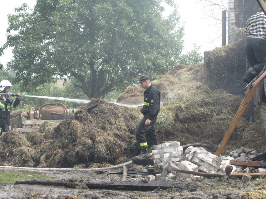 Pożary i podtopienia to efekt nawałnicy, która przeszła nad powiatem 25 sierpnia