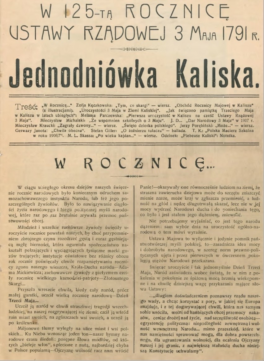 3 maja 1916 r. w Kaliszu