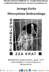 Spojrzenie psów zza krat na fotografiach  Bednarskiego i Kurka