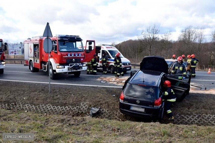   Wypadek na DK w Dębowinie.                  