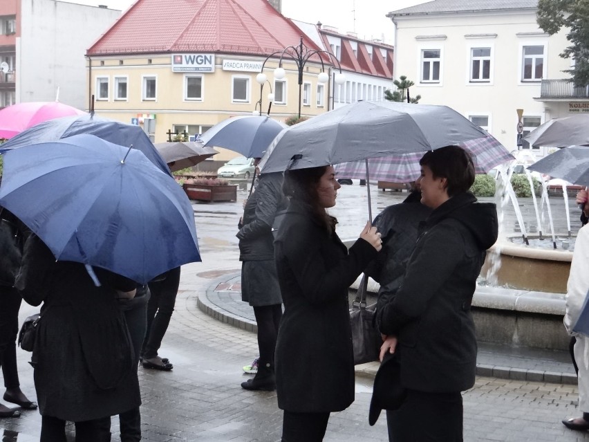 Nie dla całkowitego zakazu aborcji. Czarny protest w Wieluniu [FOTO]