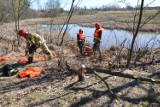 Radomsko: Ćwiczenia przeciwpowodziowe strażaków w Szczepocicach [ZDJĘCIA]