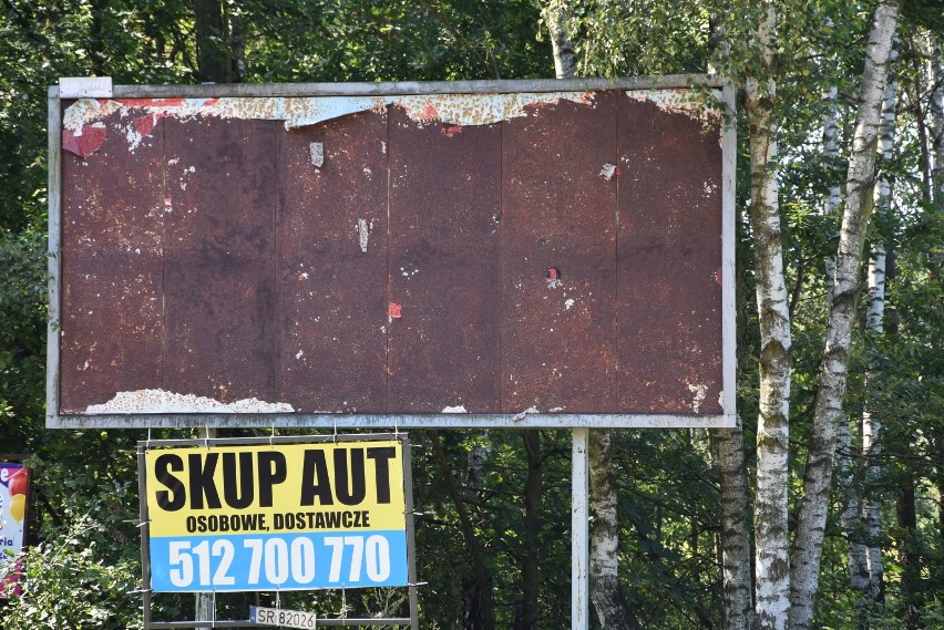 Reklamy Dinoparku z Mikołowskiej w Rybniku zostaną usunięte a bałagan posprzątany. Jest reakcja urzędu miasta