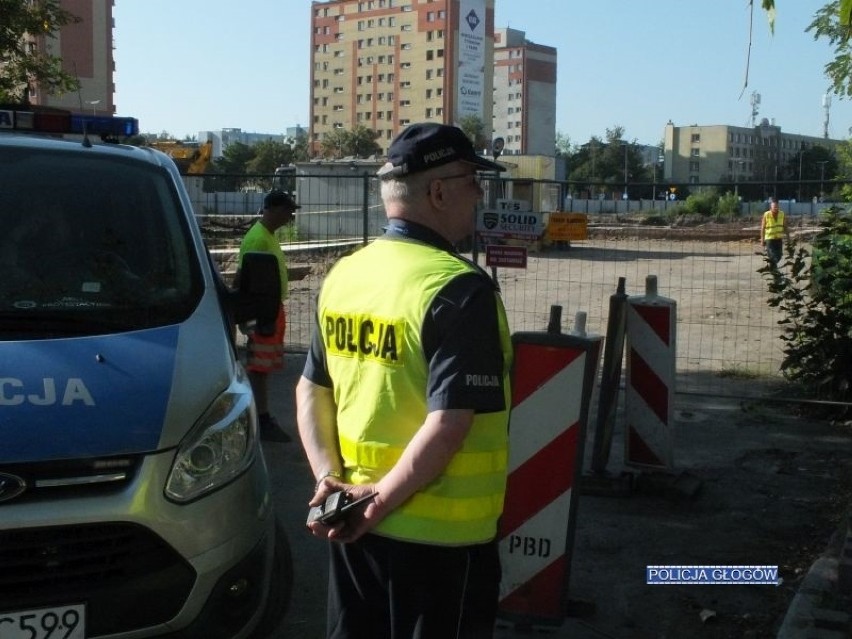 Niewybuch został znaleziony w centrum Głogowa, na placu...