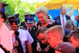 Para Prezydencka pod wrażeniem dzieci z Dobrzycy i pleszewskich strażaków
