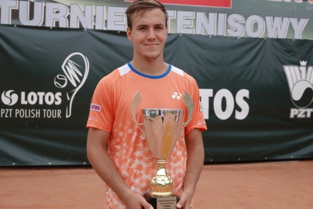 Daniel Michalski, finalista tenisowego Bydgoszcz Solano Centrum Cup.