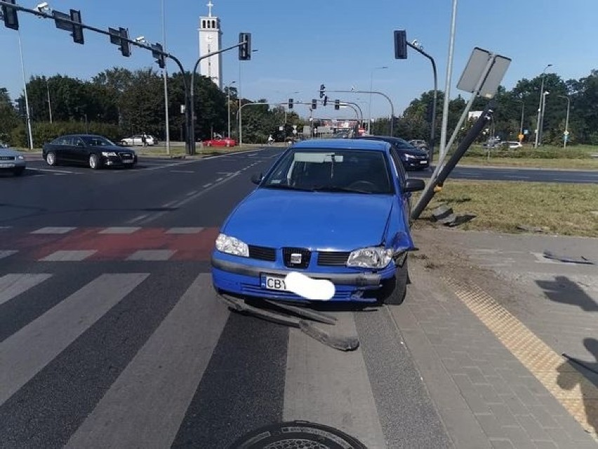 W niedzielne południe, 20 września doszło do dwóch kolizji...