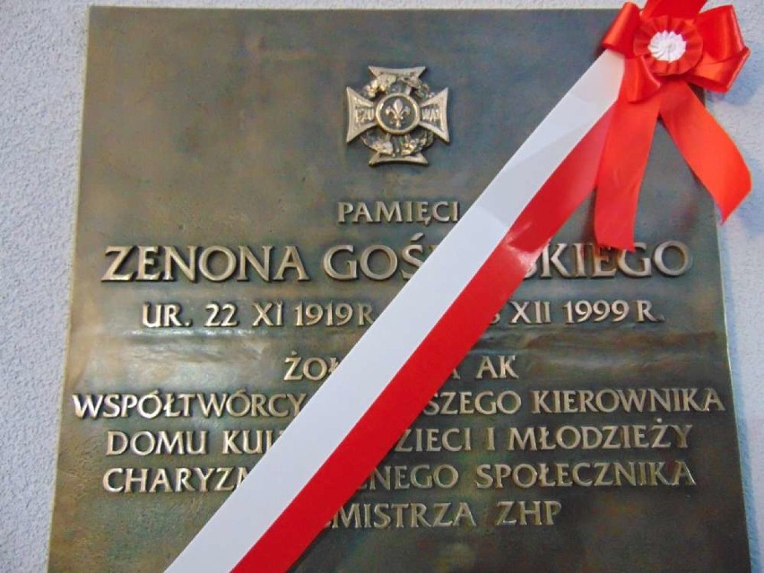 Odsłonięcie tablicy pamięci Zenona Goślińskiego.
