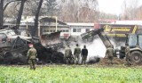 Chełmno. Wojsko i sprzęt z jednostki w Chełmnie pomagało dogaszać pożar w Raciniewie. 10 żołnierzy jest w szpitalu