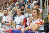 Kibice piłkarzy ręcznych podczas meczu Energa MKS Kalisz - Grupa Azoty Unia Tarnów. ZDJĘCIA