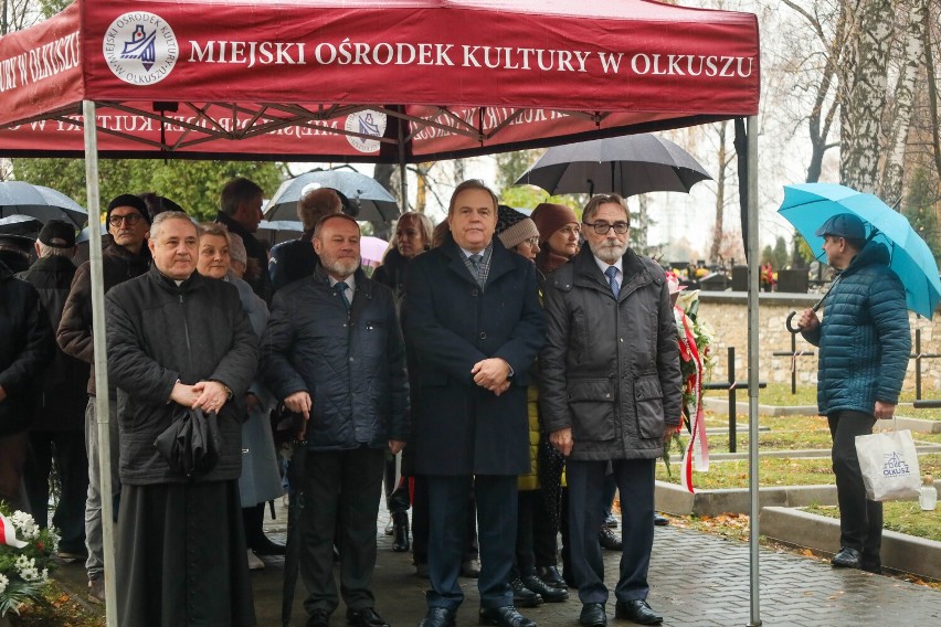 Uroczystości na cmentarzu w Olkuszu
