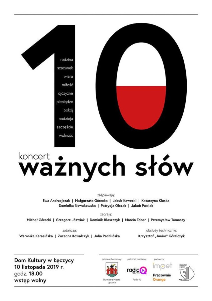 „10 ważnych słów”. Dzisiaj wyjątkowy koncert w Domu Kultury w Łęczycy