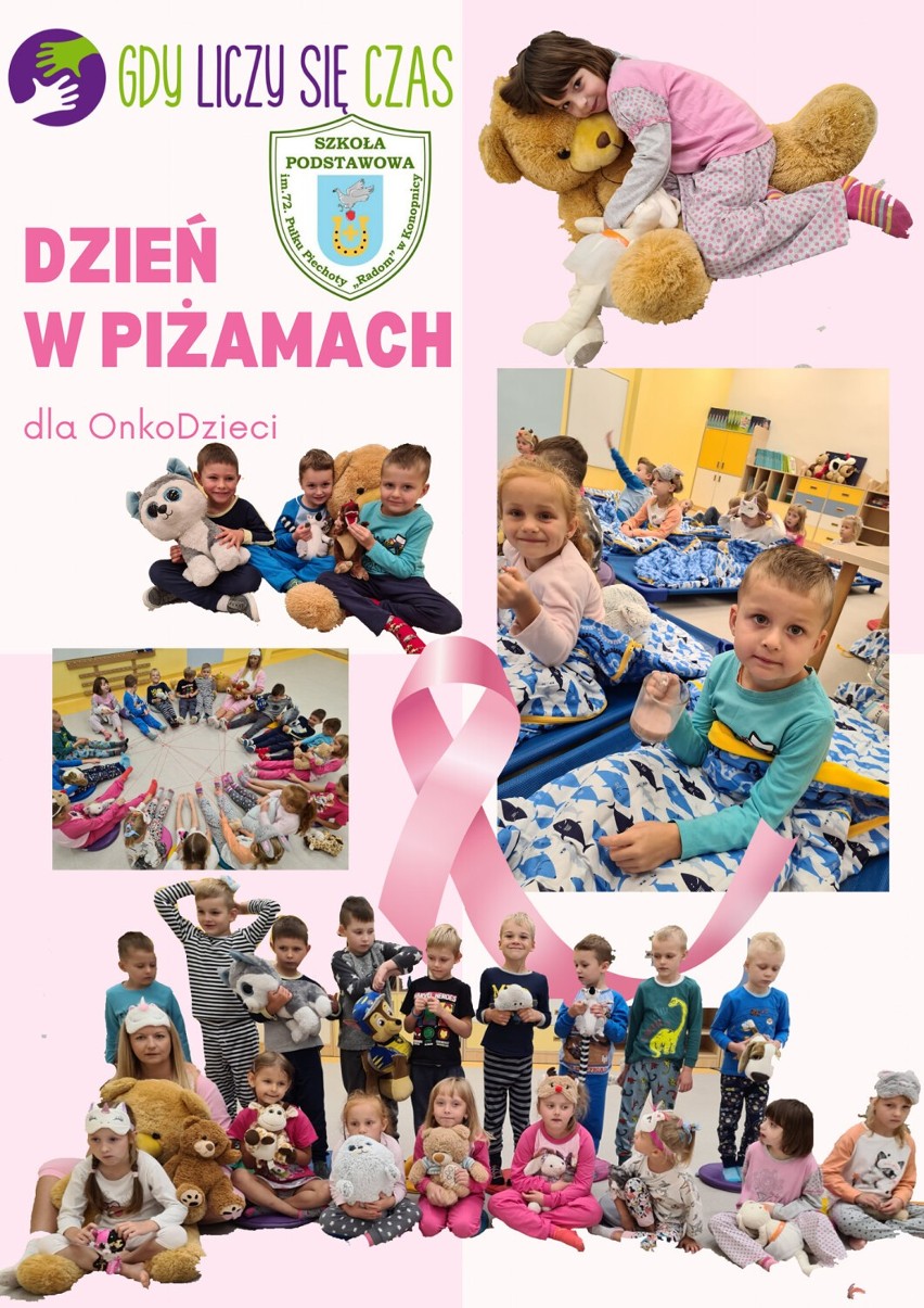 Przedszkola i szkoły w Konopnicy i Wieluniu organizują Dzień Piżamy w szczytnym celu. Jakim? ZDJĘCIA