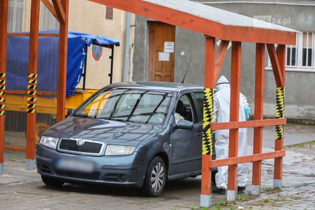 Testy na koronawirusa w szpitalu na Pomorzanach w Szczecinie