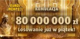 Eurojackpot wyniki 3.08.2018. Do wygrania 80 mln zł