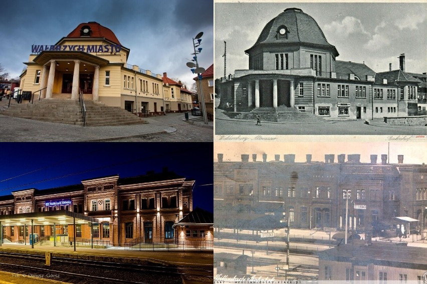 Wałbrzyskie dworce: Miasto i Główny na przedwojennych zdjęciach