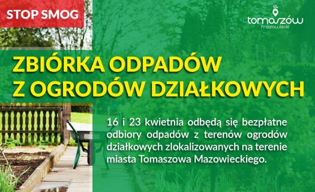 Zbiórka odpadów z ogrodów działkowych - 16 i 23 kwietnia. Skorzystaj z okazji