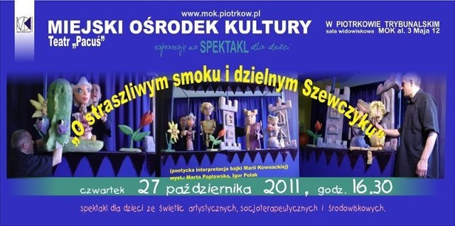 Spektakl "Szewczyk Dratewka&#8221; wykonają aktorzy z Teatru &#8222;Pacuś&#8221;