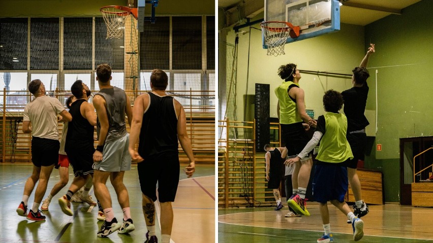 Uczniowie I Liceum Ogólnokształcącego w Lubinie zachęcają do gry w koszykówkę. Promują sport w ramach olimpiady Zwolnieni z Teorii