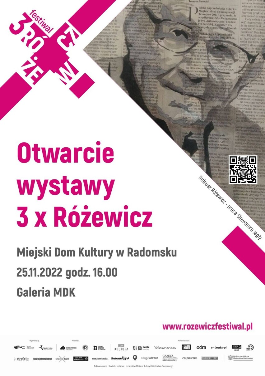 Festiwal 3 x Różewicz w Radomsku. Rozpoczęcie już w najbliższy piątek