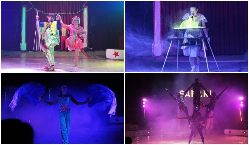 Safari nad Ropą, czyli cyrkowe widowisko z akrobatycznymi popisami na szarfach i trapezie, klaunem, fireshow i żonglerką