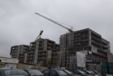 Przy ulicy Kolberga w Kielcach powstaje "Osiedle Przy Parku". Koniec budowy już w 2023. Zobaczcie zdjęcia z budowy