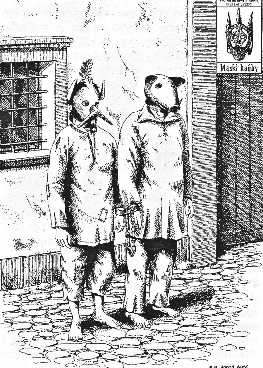 Maski hańby
Narzędzia tortur stosowane w Europie, głównie w...