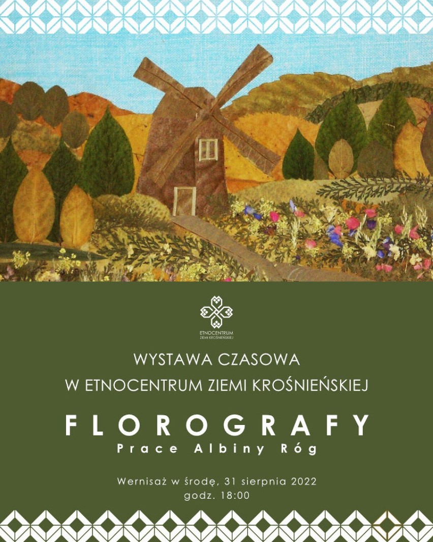 Etnocentrum Ziemi Krośnieńskiej zaprasza na nową wystawę. Zobaczcie „Florografy” autorstwa Albiny Róg
