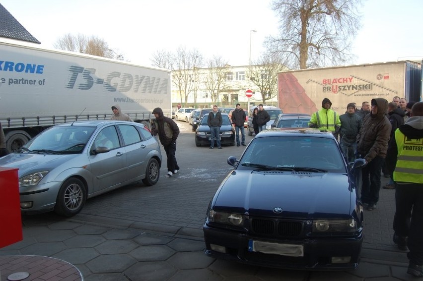 Kwidzyński protest przeciwko rosnącym cenom paliw