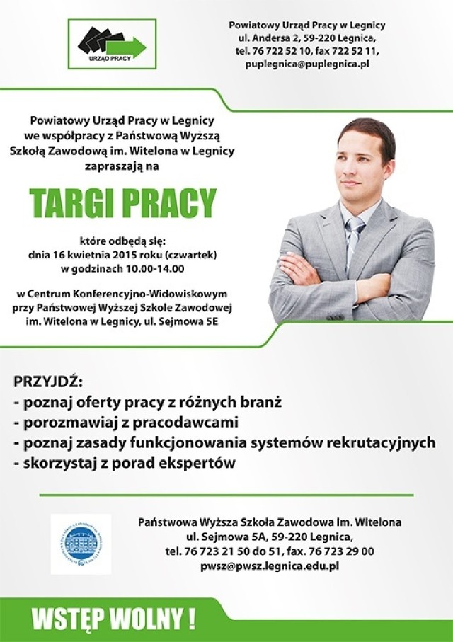 Targi pracy w Legnicy już niebawem!