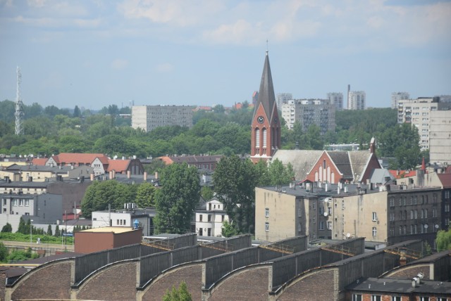 Widok z wieży Basztowej kompleksu Wież KWK Polska ZDJĘCIA