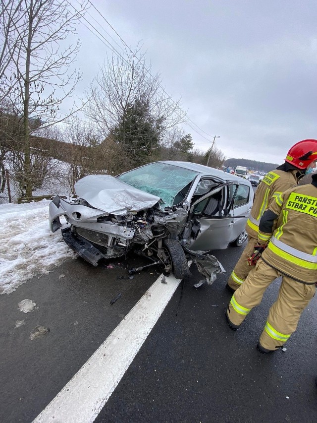 Wypadek w Czajowicach na DK 94