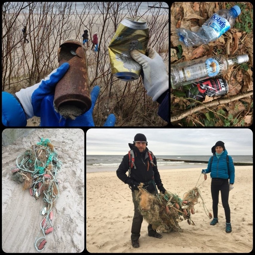 Sprzątali plażę w Dziwnowie. Ekolodzy uzbierali 50 worków z odpadami! [ZDJĘCIA]