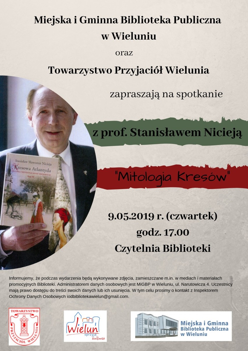 Prof. Stanisław Nicieja i Jolanta Maria Kaleta goścmi biblioteki w Wieluniu [ZAPOWIEDŹ]