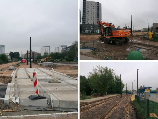 Trwają prace związane z przebudową pętli na Krowodrzy Górce i torowiska w kierunku ul. Prądnickiej.