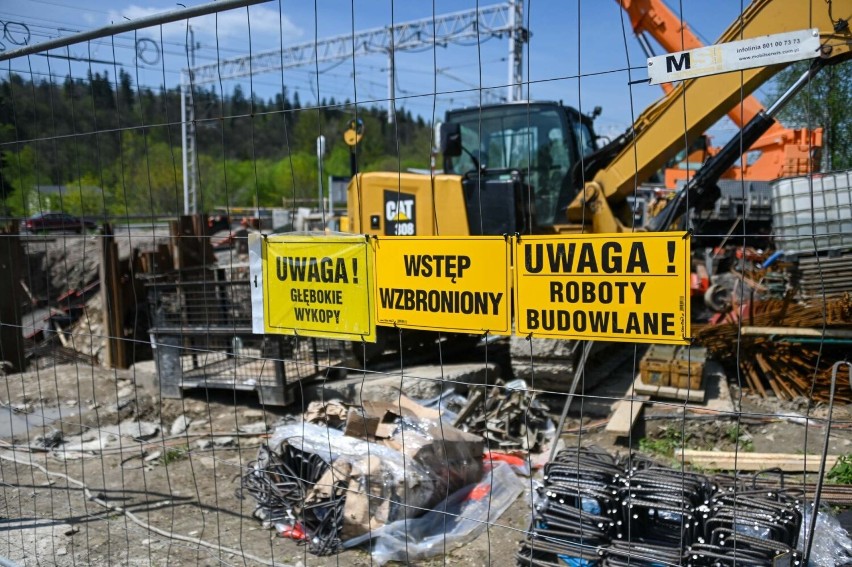 Budowa przejścia podziemnego przy stacji PKP w Poroninie