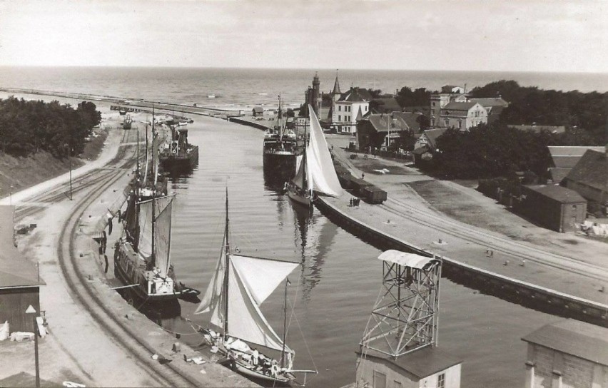 Jak wyglądał port w Ustce przed 1945 rokiem? Sprawdźcie! [ZDJĘCIA]