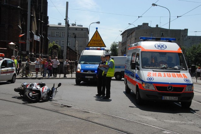 Do wypadku doszło na skrzyżowaniu ulic Zgierskiej i Wojska Polskiego.