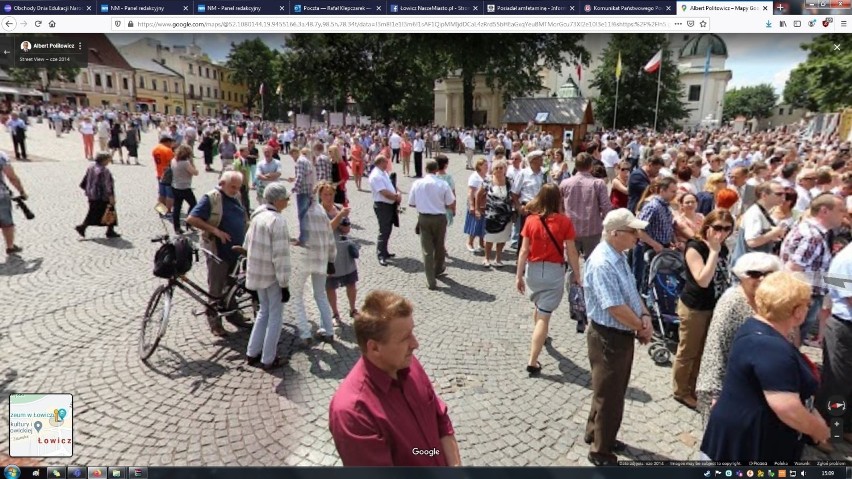 Stary Rynek i ulica Zduńska w Łowiczu na Google Street View. Kogo złapała kamera? [ZDJĘCIA]