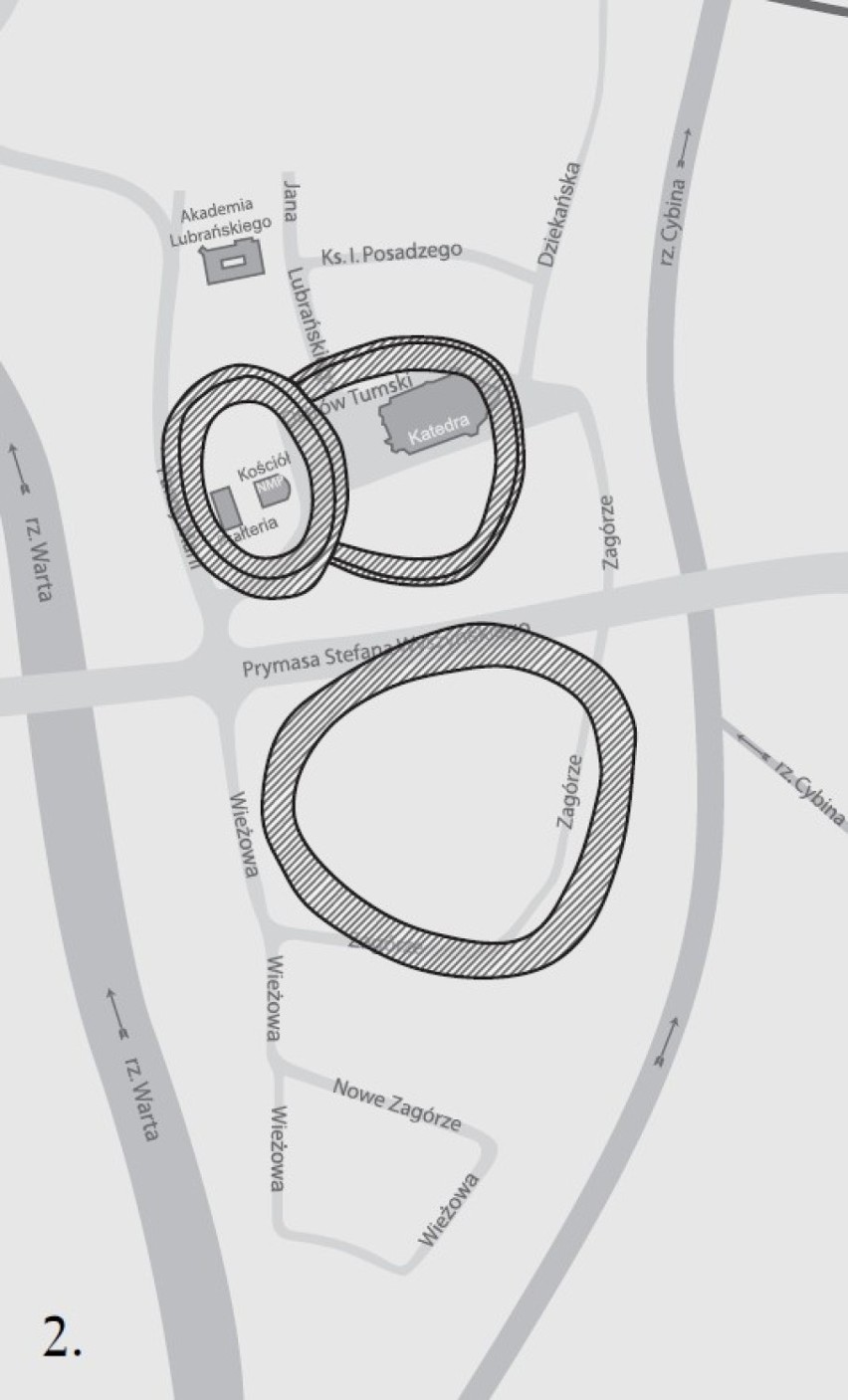 Poznański gród stał się około połowy X wieku centralnym ...