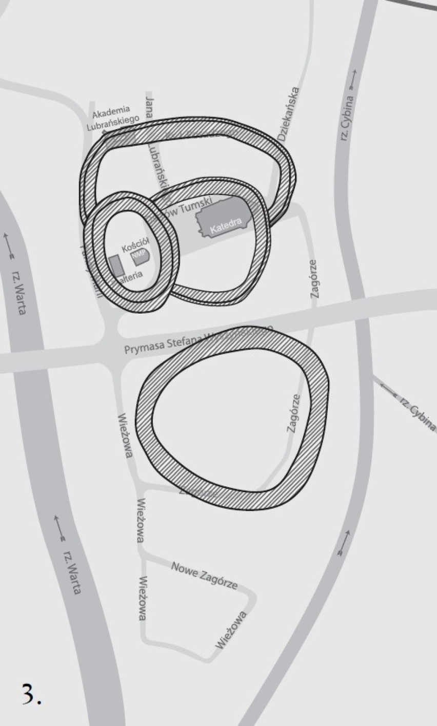 Poznański gród stał się około połowy X wieku centralnym ...