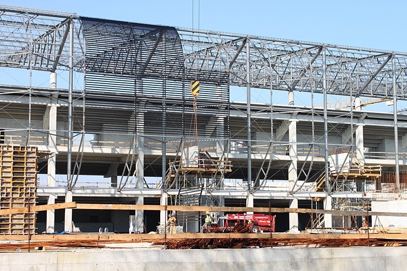 Co nowego na budowie stadionu Górnika Zabrze? [Zdjęcia]