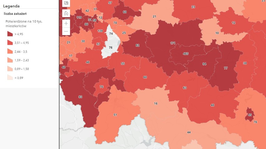 Chrzanów, Oświęcim, Wadowice, Olkusz. Nie żyje 6 osób z COVID-19, 206 nowych przypadków zakażenia koronawirusem w regionie